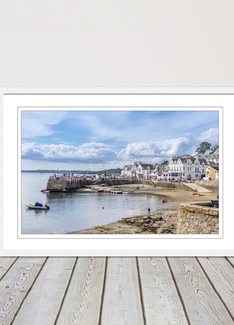St Mawes, Cornwall. Framed picture print with a choice of frame colours.