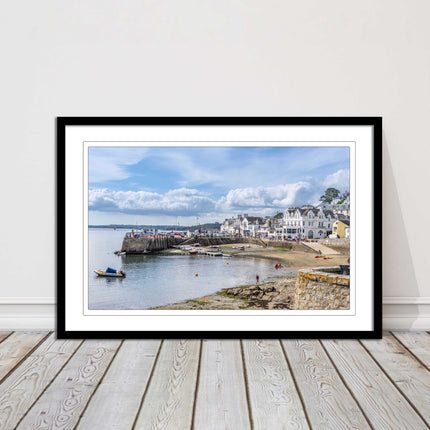 St Mawes, Cornwall. Framed picture print with a choice of frame colours.
