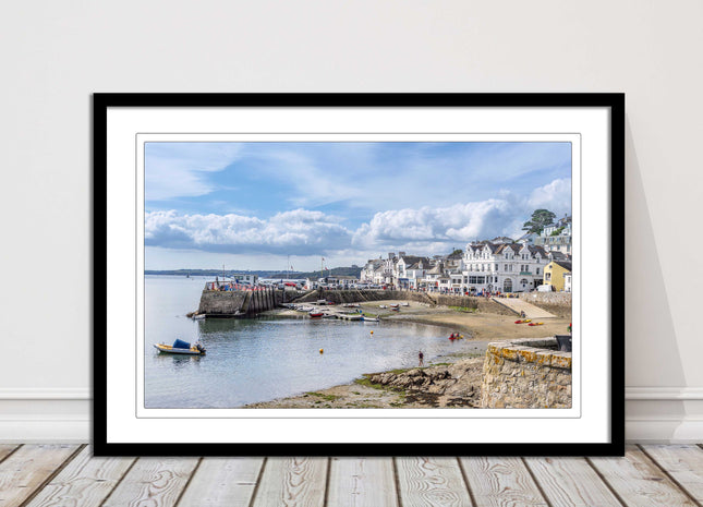St Mawes, Cornwall. Framed picture print with a choice of frame colours.