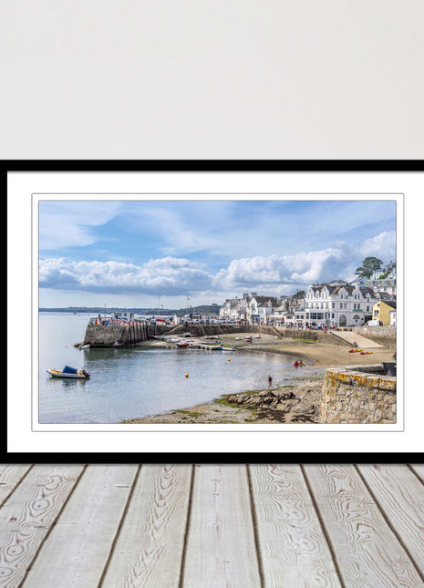 St Mawes, Cornwall. Framed picture print with a choice of frame colours.