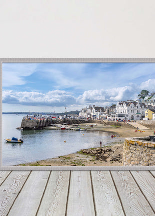 St Mawes, Cornwall. Framed picture print with a choice of frame colours.