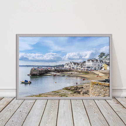 St Mawes, Cornwall. Framed picture print with a choice of frame colours.