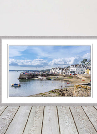 St Mawes, Cornwall. Framed picture print with a choice of frame colours.