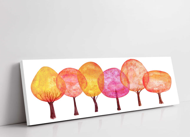tree art lollypops canvas picture print white background modern