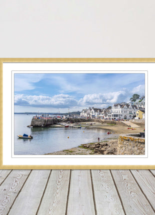 St Mawes, Cornwall. Framed picture print with a choice of frame colours.