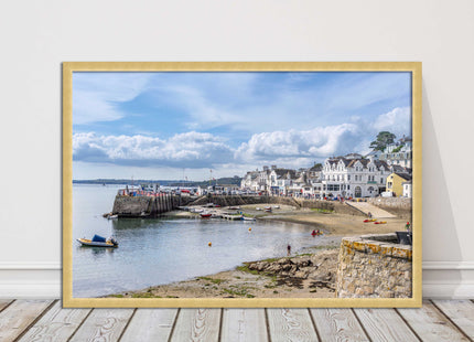 St Mawes, Cornwall. Framed picture print with a choice of frame colours.