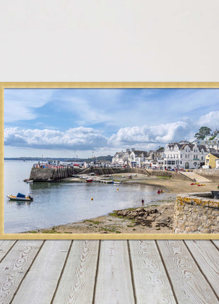 St Mawes, Cornwall. Framed picture print with a choice of frame colours.
