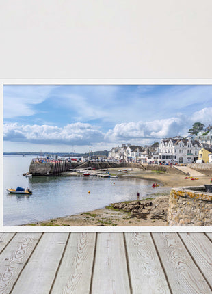 St Mawes, Cornwall. Framed picture print with a choice of frame colours.