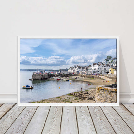 St Mawes, Cornwall. Framed picture print with a choice of frame colours.