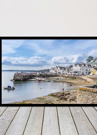 St Mawes, Cornwall. Framed picture print with a choice of frame colours.