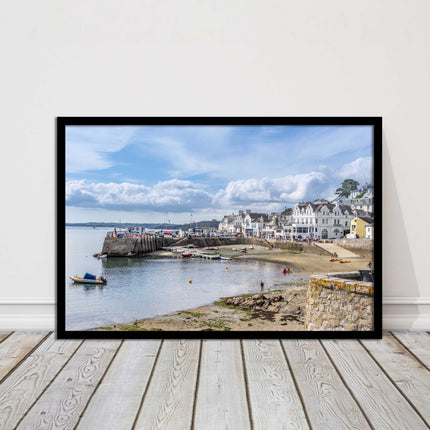 St Mawes, Cornwall. Framed picture print with a choice of frame colours.