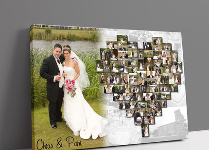 heart collage canvas picture print inc large picture to to the side my pictures
