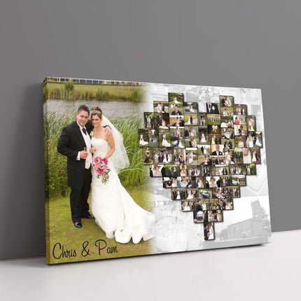 heart collage canvas picture print inc large picture to to the side my pictures