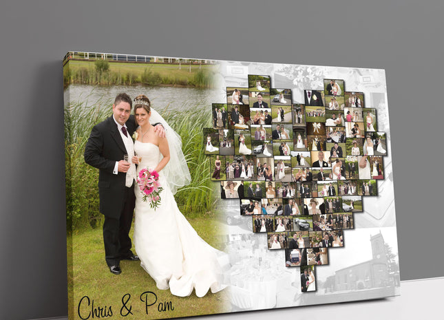heart collage canvas picture print inc large picture to to the side my pictures