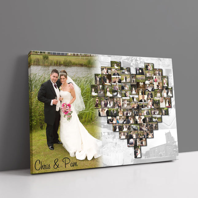 heart collage canvas picture print inc large picture to to the side my pictures