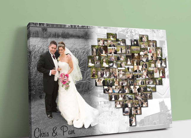 heart collage canvas picture print inc large picture to to the side my pictures