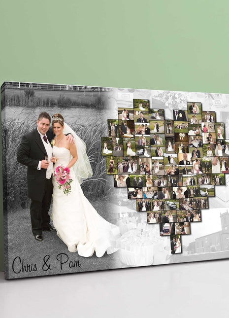 heart collage canvas picture print inc large picture to to the side my pictures