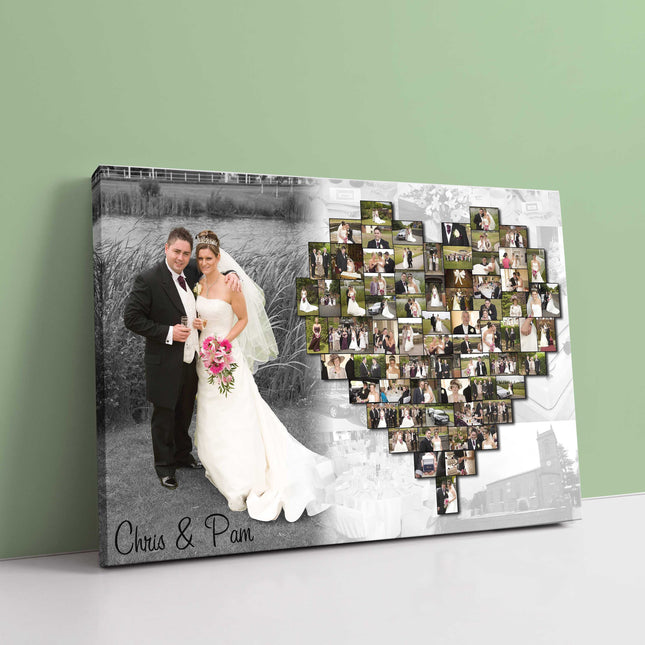 heart collage canvas picture print inc large picture to to the side my pictures
