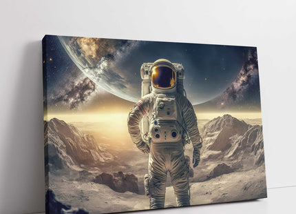 Astronaut in space, wall art canvas picture print