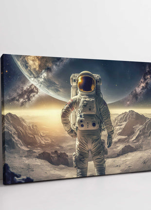 Astronaut in space, wall art canvas picture print