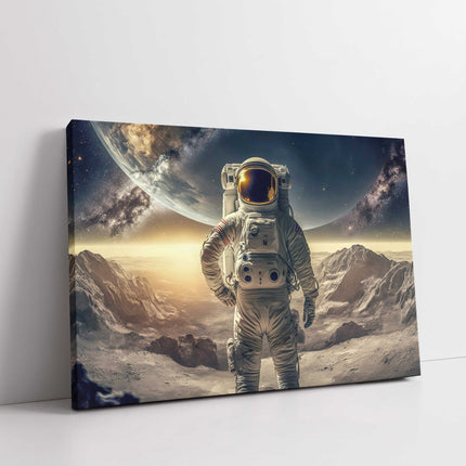 Astronaut in space, wall art canvas picture print