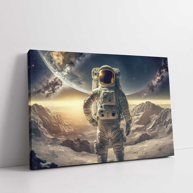 Astronaut in space, wall art canvas picture print