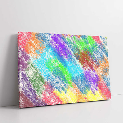 Colourful sketch Canvas picture print, abstract image.