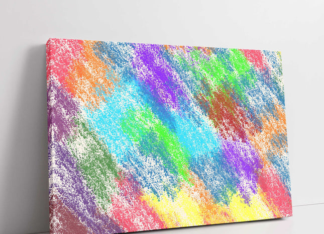Colourful sketch Canvas picture print, abstract image.
