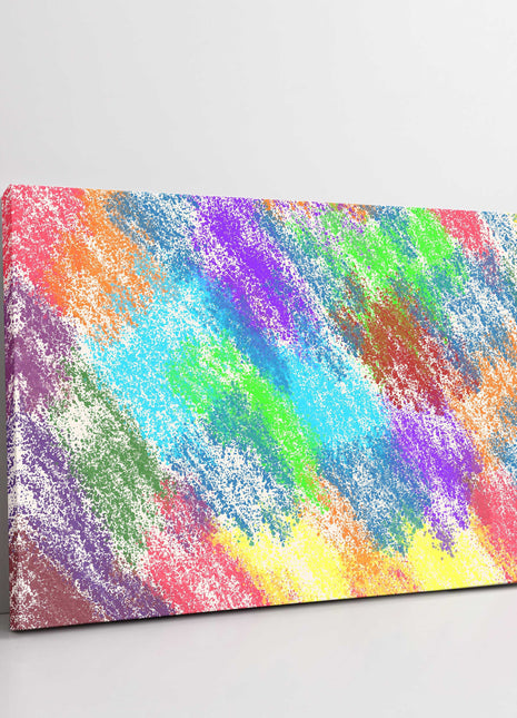 Colourful sketch Canvas picture print, abstract image.