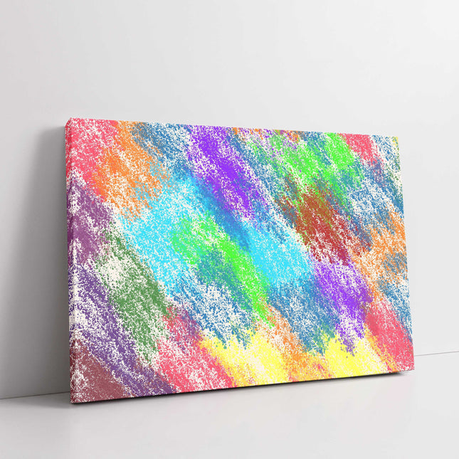 Colourful sketch Canvas picture print, abstract image.