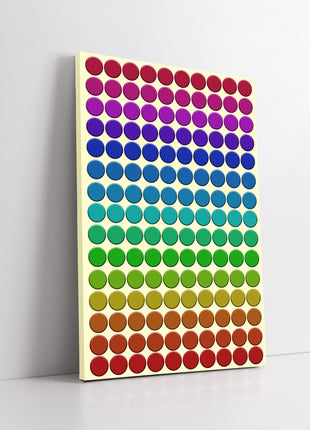 Colourful dots. Canvas picture print. Modern wall art ideal gift