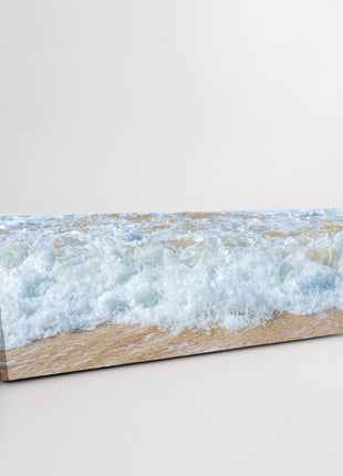 Waves on the shore. Panoramic Canvas picture print cornish beach