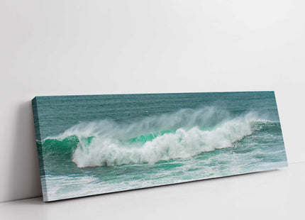 Waves on the Cornish coast. Canvas picture print.