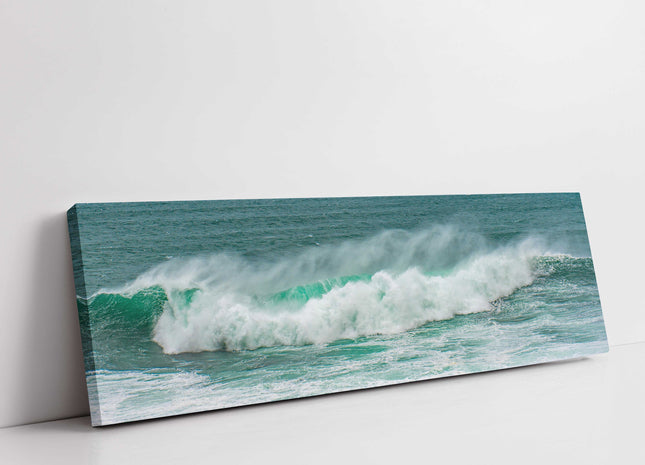 Waves on the Cornish coast. Canvas picture print.