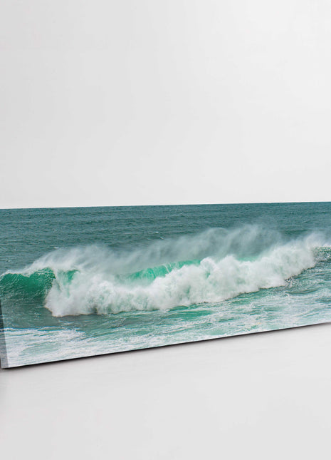 Waves on the Cornish coast. Canvas picture print.