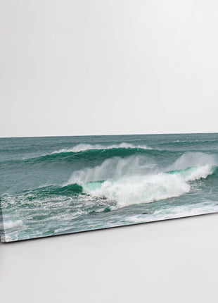 surf waves taken in cornwall canvas picture print seascape panoramic