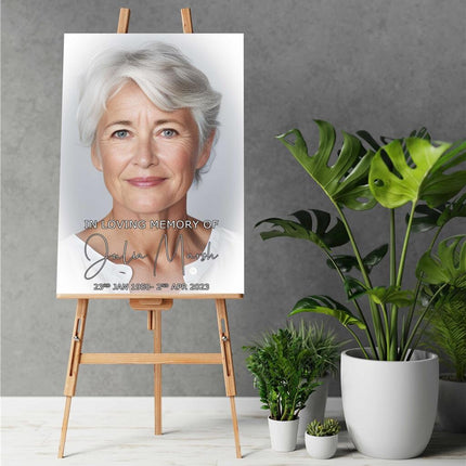 Funeral Canvas. Single Picture. In Loving Memory for funeral.
