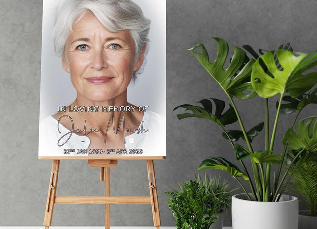 Funeral Canvas. Single Picture. In Loving Memory for funeral.