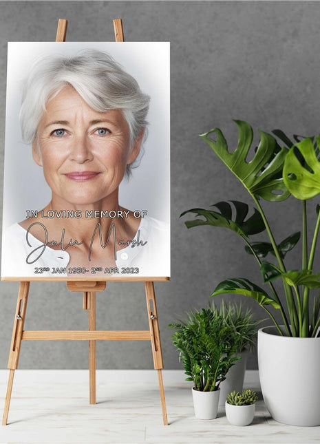 Funeral Canvas. Single Picture. In Loving Memory for funeral.