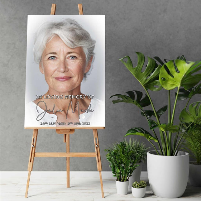 Funeral Canvas. Single Picture. In Loving Memory for funeral.
