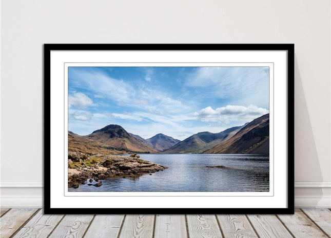 Wast water in Lake district framed picture. Choice of frame colours and sizes.