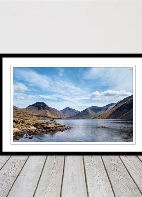 Wast water in Lake district framed picture. Choice of frame colours and sizes.