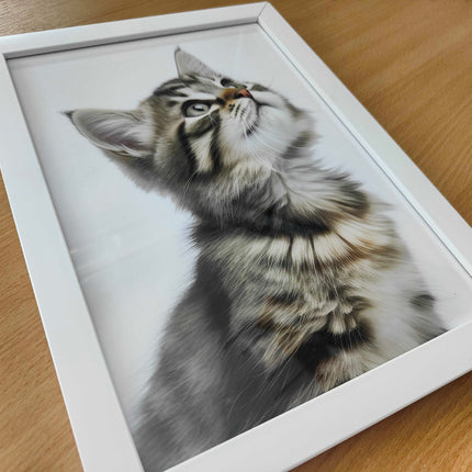 photo printed framed a4 a3 Red blue green yellow pink purple black white grey