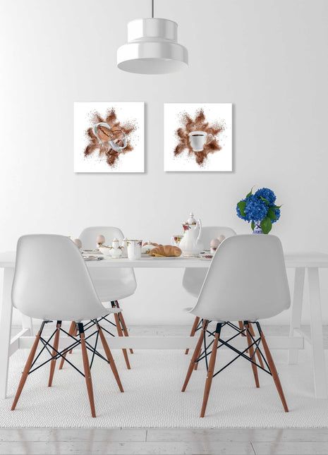 Coffee Canvas picture prints. Sold as a pair A choice of sizes available kitchen