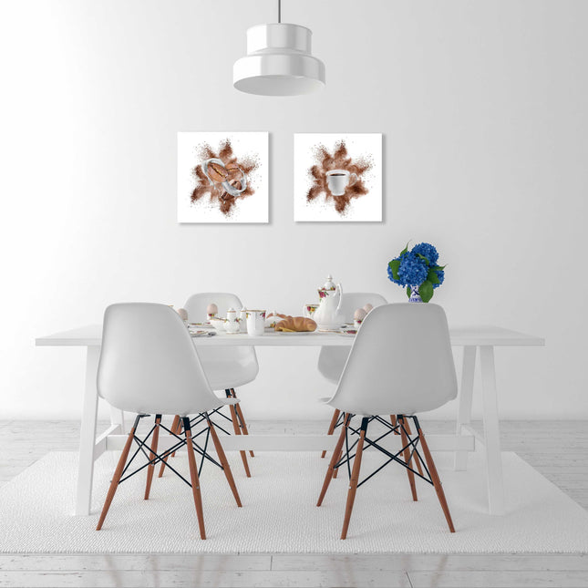Coffee Canvas picture prints. Sold as a pair A choice of sizes available kitchen