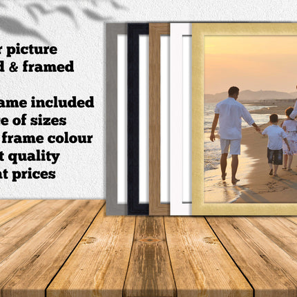 framed picture frame and print included any picture printed a4 and a3