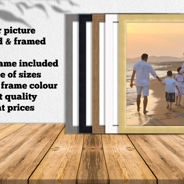 framed picture frame and print included any picture printed a4 and a3