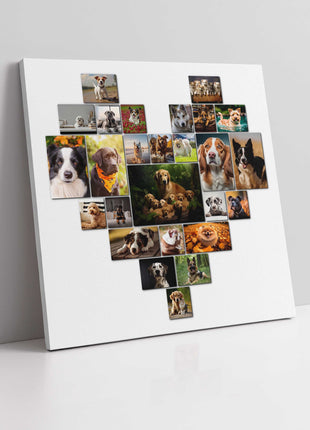 Heart canvas picture print. Choose any 26 pictures, easy great value printed
