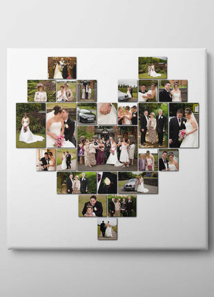 Heart canvas picture print. Choose any 26 pictures, easy great value printed
