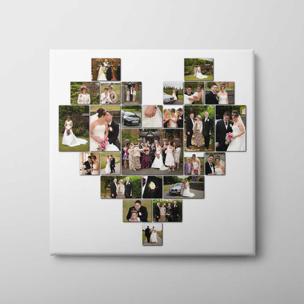 Heart canvas picture print. Choose any 26 pictures, easy great value printed